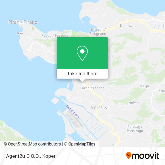 Agent2u D.O.O. map
