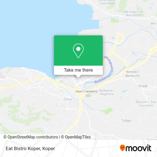Eat Bistro Koper map