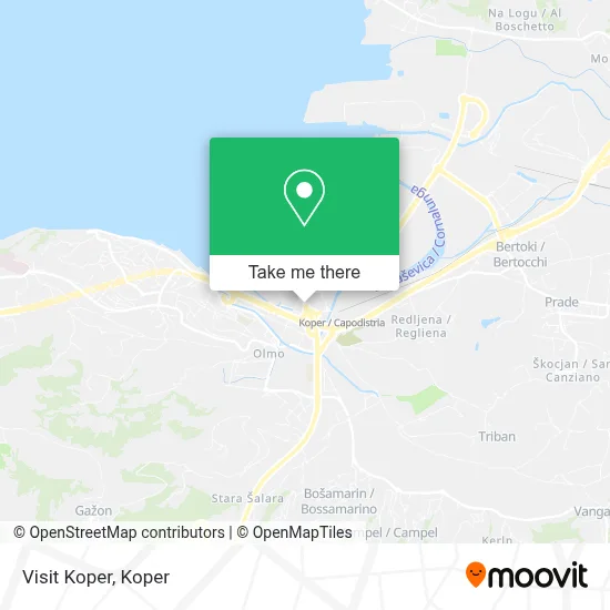 Visit Koper map