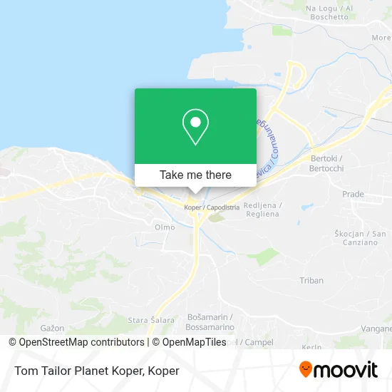 Tom Tailor Planet Koper map