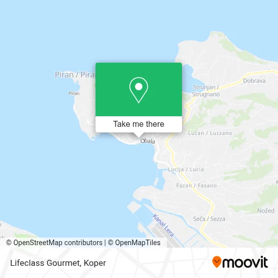 Lifeclass Gourmet map