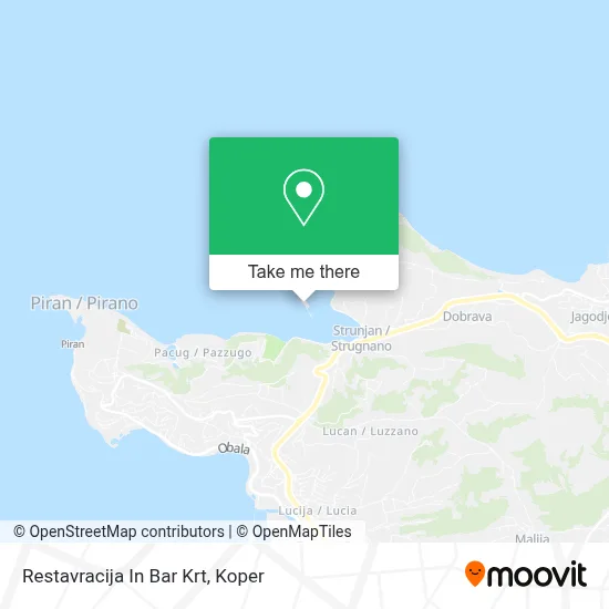 Restavracija In Bar Krt map