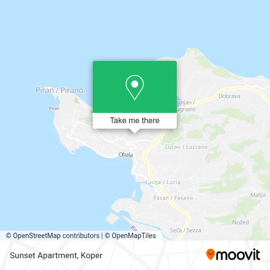 Apartment Sunset map