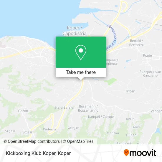 Kickboxing Klub Koper map