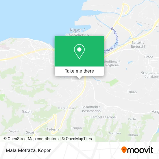 Mala Metraza map