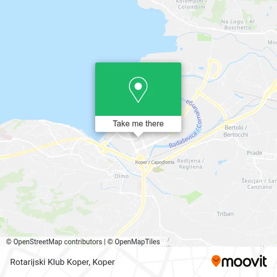 Rotarijski Klub Koper map