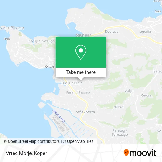Vrtec Morje map