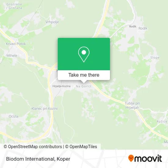 Biodom International map