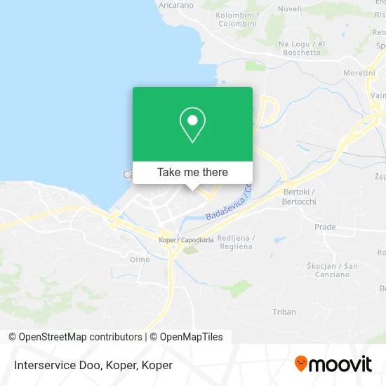 Interservice Doo, Koper map