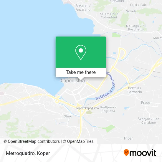 Metroquadro map