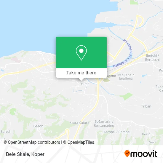 Bele Skale map