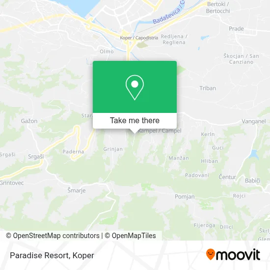 Paradise Resort map