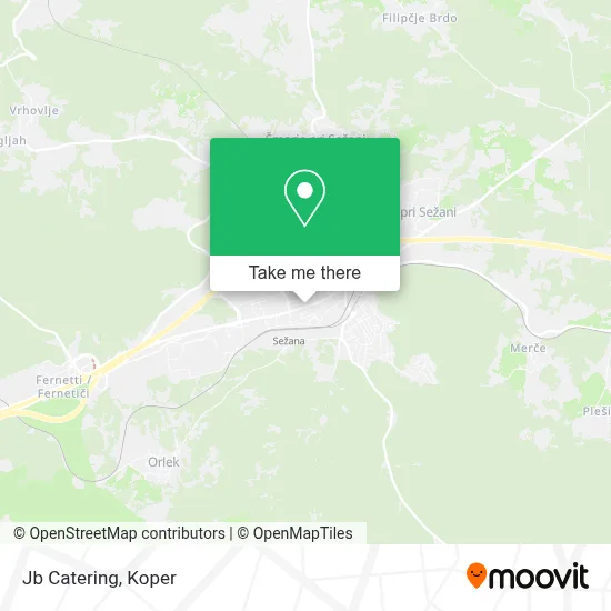 Jb Catering map