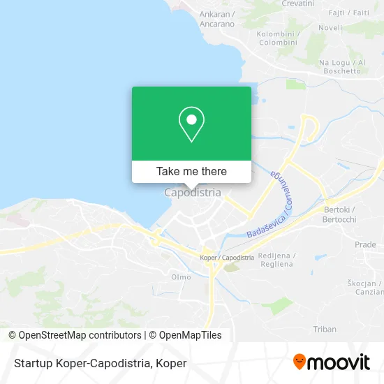 Startup Koper-Capodistria map