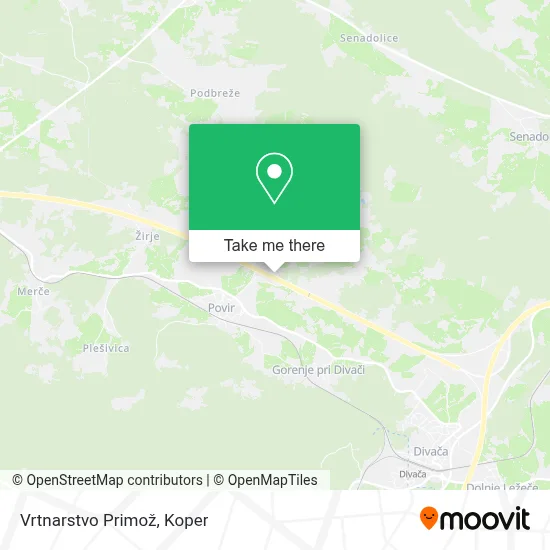 Vrtnarstvo Primož map
