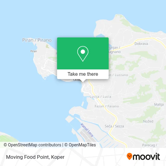 Moving Food Point map