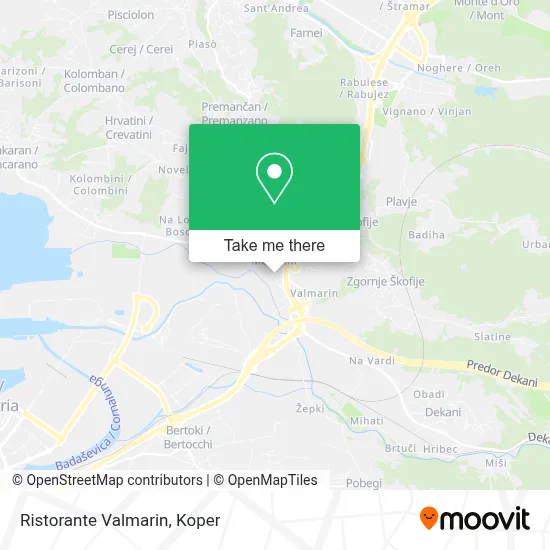 Ristorante Valmarin map