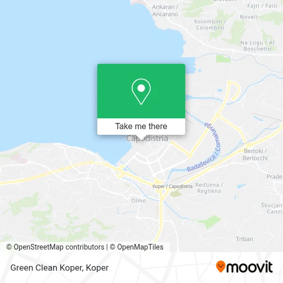 Green Clean Koper map