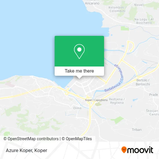 Azure Koper map