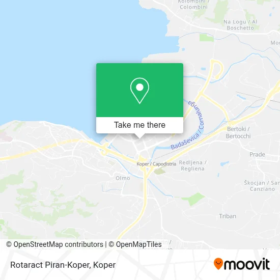 Rotaract Piran-Koper map