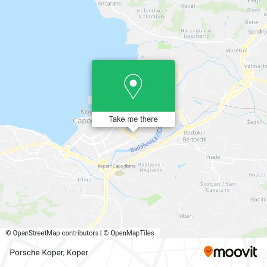 Porsche Koper map