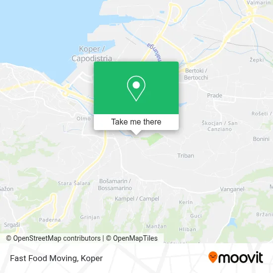 Fast Food Moving map