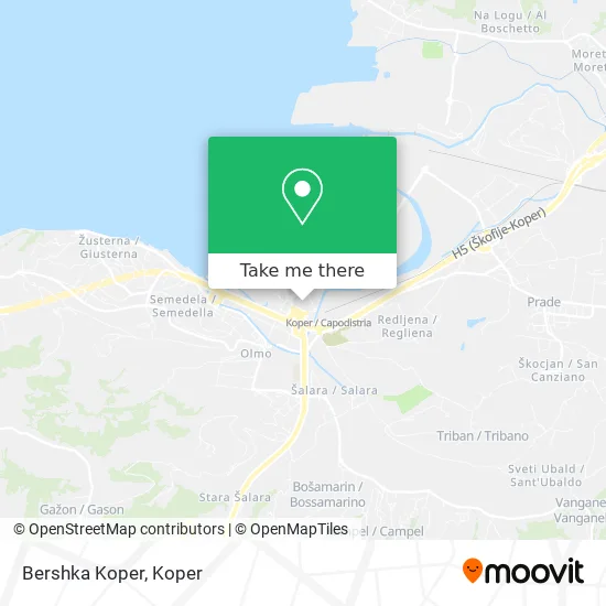 Bershka Koper map