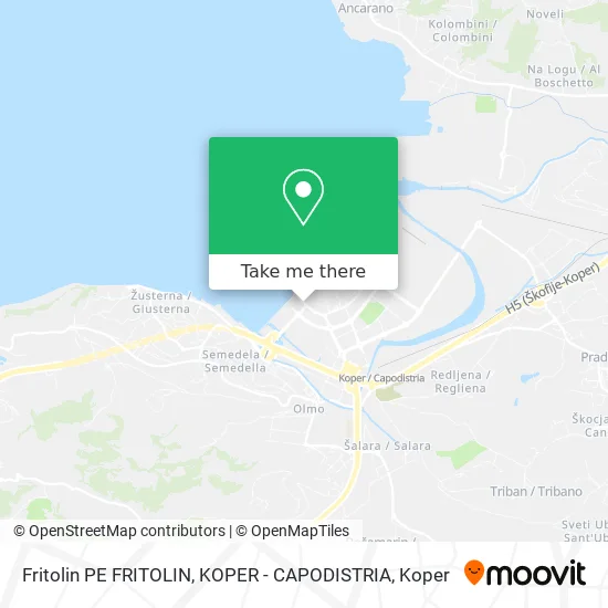 Fritolin PE FRITOLIN, KOPER - CAPODISTRIA map