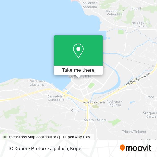 TIC Koper - Pretorska palača map