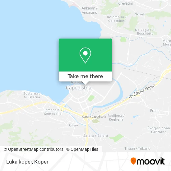 Luka koper map