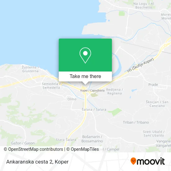 Ankaranska cesta 2 map