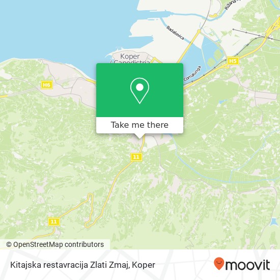 Kitajska restavracija Zlati Zmaj, Smarska cesta 6000 Koper map