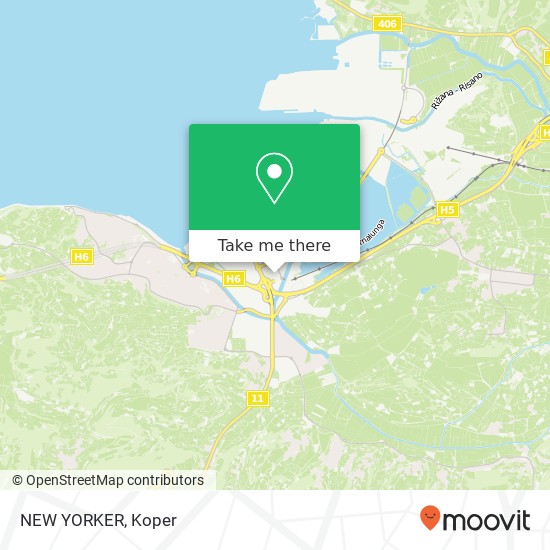 NEW YORKER, Ankaranska cesta 6000 Koper map