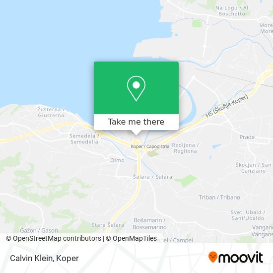 Calvin Klein map