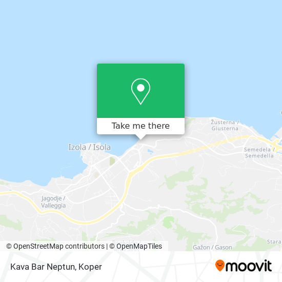 eend Bevoorrecht Begrip How to get to Kava Bar Neptun in Koper by Bus?
