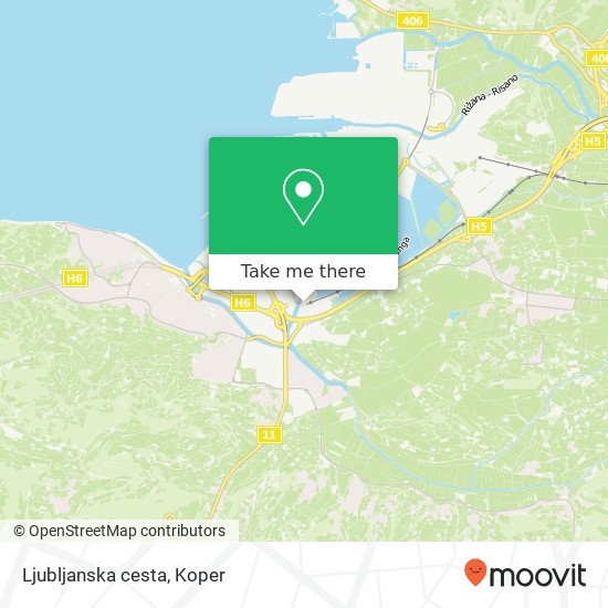 Ljubljanska cesta map