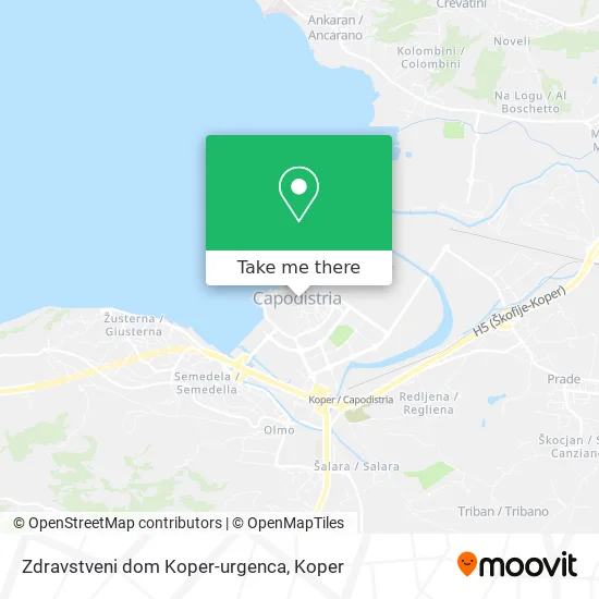 Zdravstveni dom Koper-urgenca map