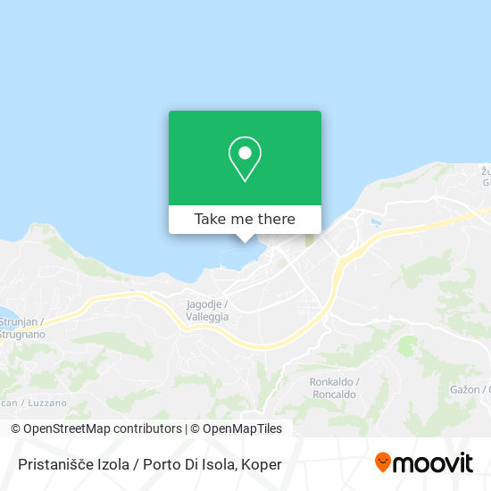 Pristanišče Izola / Porto Di Isola map