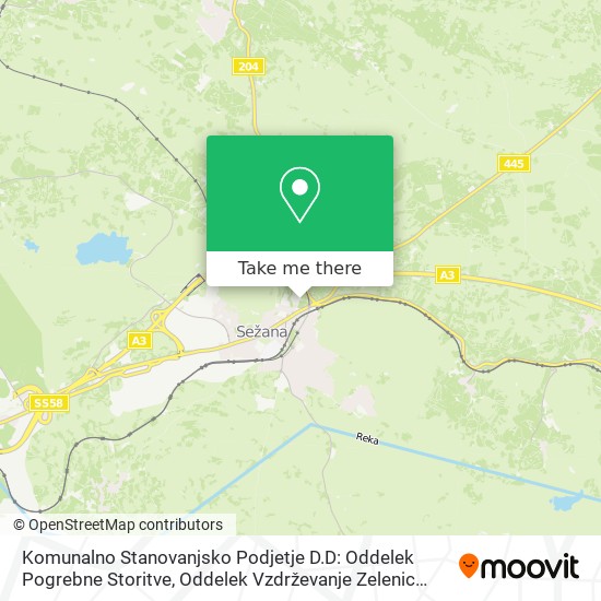 Komunalno Stanovanjsko Podjetje D.D: Oddelek Pogrebne Storitve, Oddelek Vzdrževanje Zelenic Botanični Park map