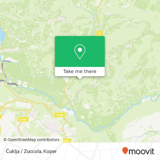 Čuklja / Zuccola map
