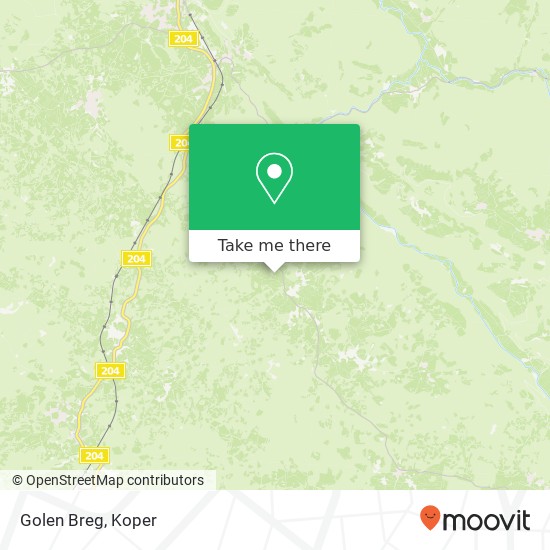 Golen Breg map