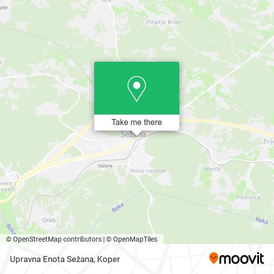 Upravna Enota Sežana map