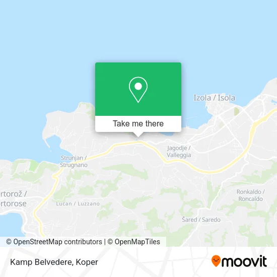 Kamp Belvedere map