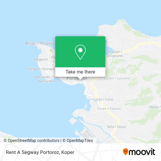 Rent A Segway Portoroz map