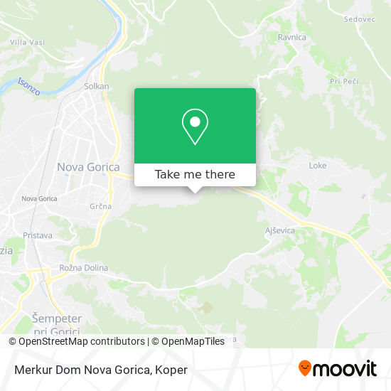 Merkur Dom Nova Gorica map