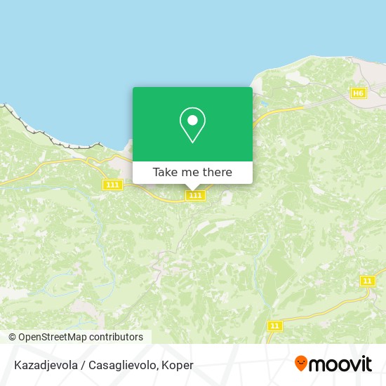 Kazadjevola / Casaglievolo map