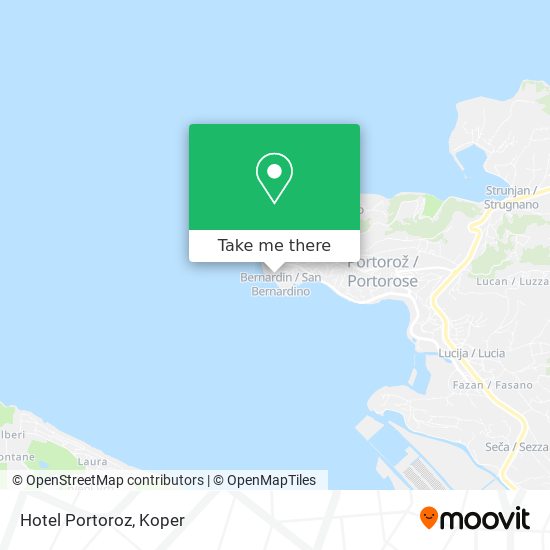 Hotel  Portoroz map