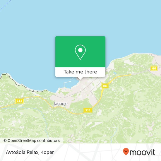 Avtošola Relax map