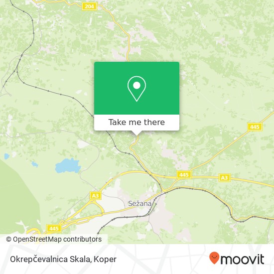 Okrepčevalnica Skala map