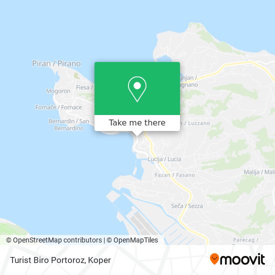 Turist Biro Portoroz map